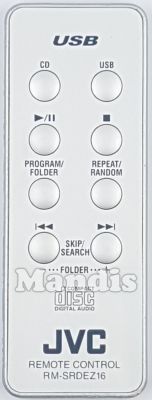 T&eacute;l&eacute;commande d'origine JVC RM-SRDEZ16