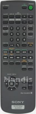 Télécommande d'origine SONY RM-SV4800