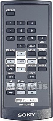 Télécommande d'origine SONY RMT-D194 Télécommande d'origine SONY RMT-D194
