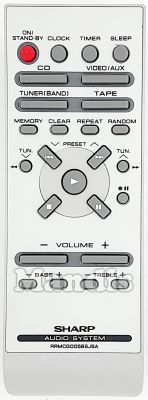 Télécommande d'origine SHARP RRMCG0056SJSA