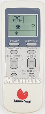 T&eacute;l&eacute;commande d'origine SAUNIER DUVAL SAU003