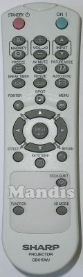 Télécommande d'origine SHARP GB015WJ (RRMCGB015WJSB)