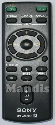 T&eacute;l&eacute;commande d'origine SONY RM-ANU 160 (149054011)