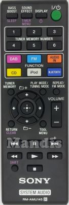 Télécommande d'origine SONY RM-AMU145 (149001811)