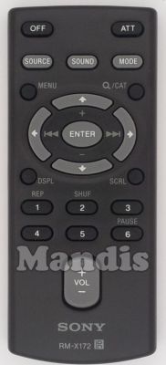 Télécommande d'origine SONY RM-X172 (148015024)