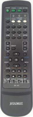 T&eacute;l&eacute;commande d'origine YOUMOT SR-167