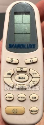 T&eacute;l&eacute;commande d'origine SCANDILUXE SCAN001