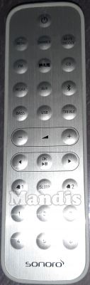 T&eacute;l&eacute;commande d'origine SONORO SO-RC123