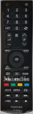 Télécommande d'origine TOSHIBA CT-8046 (30087643)