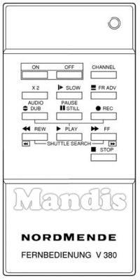 Télécommande d'origine THOMSON V 380 (272444) Télécommande d'origine THOMSON V 380 (272444)