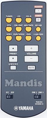 Télécommande d'origine YAMAHA RAV24 (WH30450)