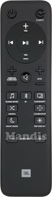 T&eacute;l&eacute;commande d'origine JBL BAR 5.1 (WIR1190014301)