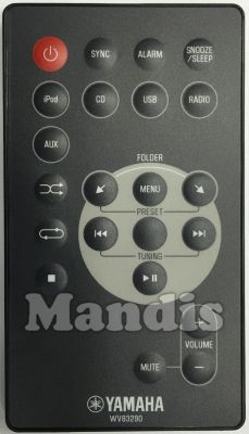 Télécommande d'origine YAMAHA WV83290 (WV832900)