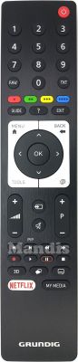 Télécommande d'origine GRUNDIG TS3187R-5 NTFLX2 (XNH187) Télécommande d'origine GRUNDIG TS3187R-5 NTFLX2 (XNH187)