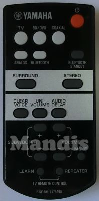 Télécommande d'origine YAMAHA FSR66 (ZJ787500)