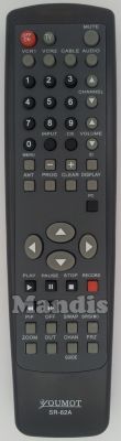 T&eacute;l&eacute;commande d'origine YOUMOT SR-62A
