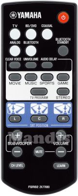 Télécommande d'origine YAMAHA FSR82 (ZK77690)