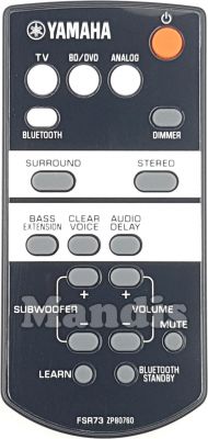 Télécommande d'origine YAMAHA FSR73 (ZP807600)