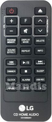 Télécommande d'origine LG COV33552401 Télécommande d'origine LG COV33552401