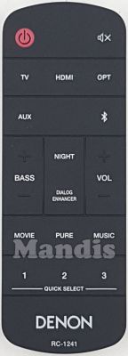 Télécommande d'origine DENON RC-1241 (943307102310S)