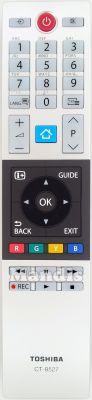 T&eacute;l&eacute;commande d'origine TOSHIBA CT-8527 (30100758)