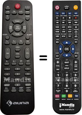 T&eacute;l&eacute;commande &eacute;quivalente AUNA Areal 525 v2