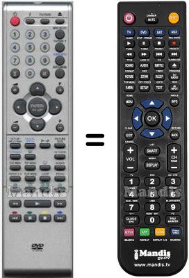 Télécommande équivalente Orion 076R0PK011