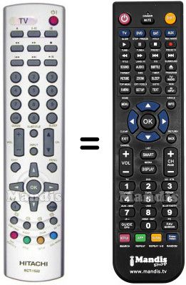 T&eacute;l&eacute;commande &eacute;quivalente Hitachi RCT-1522