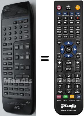 T&eacute;l&eacute;commande &eacute;quivalente JVC RM-SA741U
