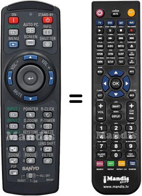 T&eacute;l&eacute;commande &eacute;quivalente MXAP