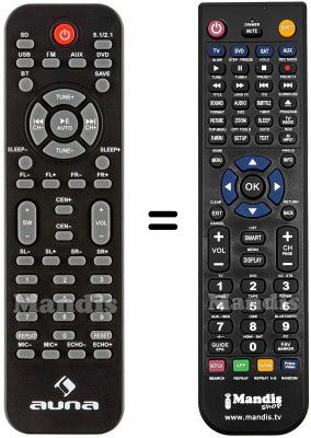 T&eacute;l&eacute;commande &eacute;quivalente Areal Elegance 5.1