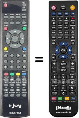 T&eacute;l&eacute;commande &eacute;quivalente idi22SPB05
