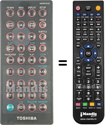 Télécommande équivalente MEDR05UX Télécommande équivalente MEDR05UX