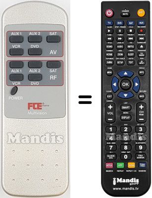 T&eacute;l&eacute;commande &eacute;quivalente REMCON2214