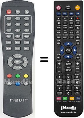 T&eacute;l&eacute;commande &eacute;quivalente REMCON2198