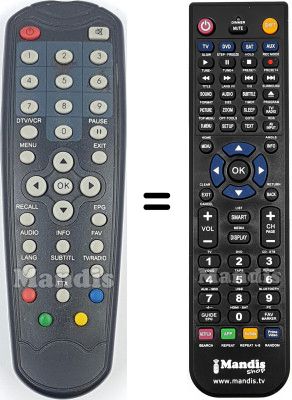 Télécommande équivalente WN-628