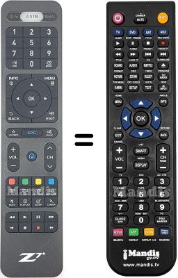 T&eacute;l&eacute;commande &eacute;quivalente Z7Plus