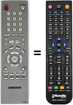 Télécommande équivalente 00092 M