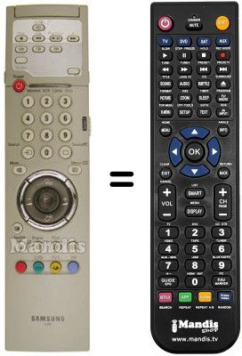 Télécommande équivalente 00308