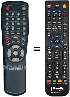 T&eacute;l&eacute;commande &eacute;quivalente 0001 B