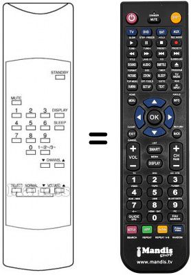 Télécommande équivalente 082 398 30001 Télécommande équivalente 082 398 30001