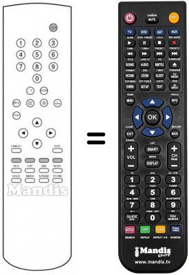 Télécommande équivalente Kapsch 51 H2 VT