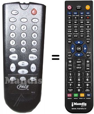 T&eacute;l&eacute;commande &eacute;quivalente RC 17