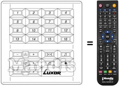 T&eacute;l&eacute;commande &eacute;quivalente 190 9582-15 / 25 / 27