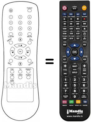 T&eacute;l&eacute;commande &eacute;quivalente 2000 FTA