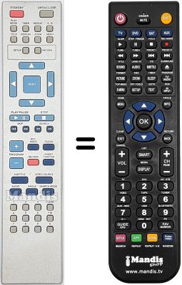 T&eacute;l&eacute;commande &eacute;quivalente RC 2521