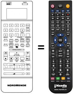 Télécommande équivalente V 8005 K Télécommande équivalente V 8005 K