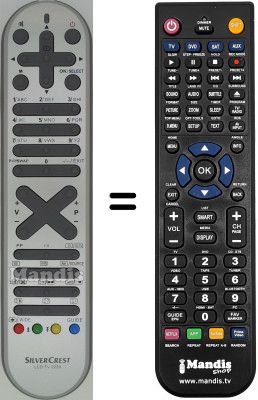 T&eacute;l&eacute;commande &eacute;quivalente Hitachi 19 LD 2550 EW