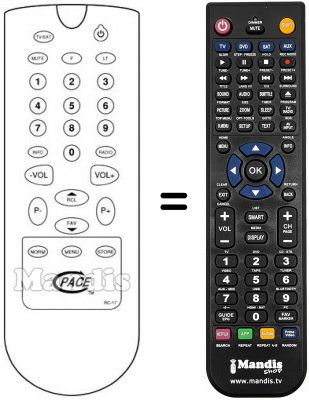 T&eacute;l&eacute;commande &eacute;quivalente 3128 127 00741