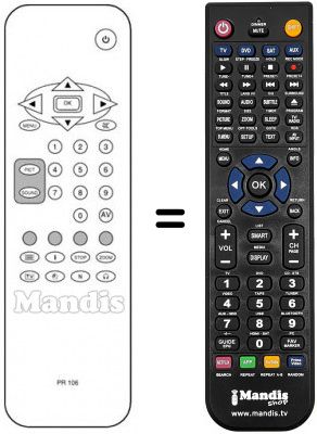 T&eacute;l&eacute;commande &eacute;quivalente PR 106